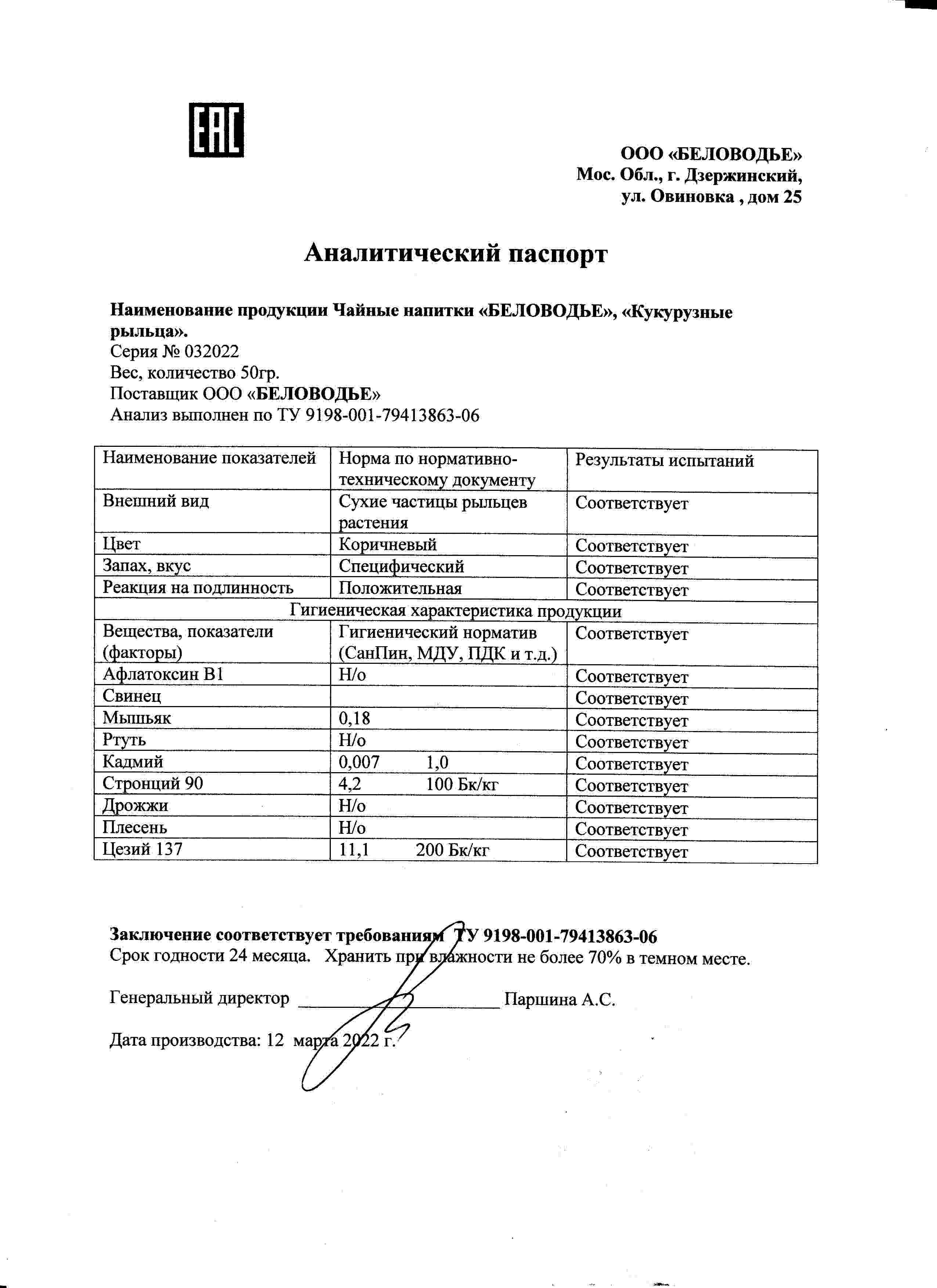 Паспорт №032022